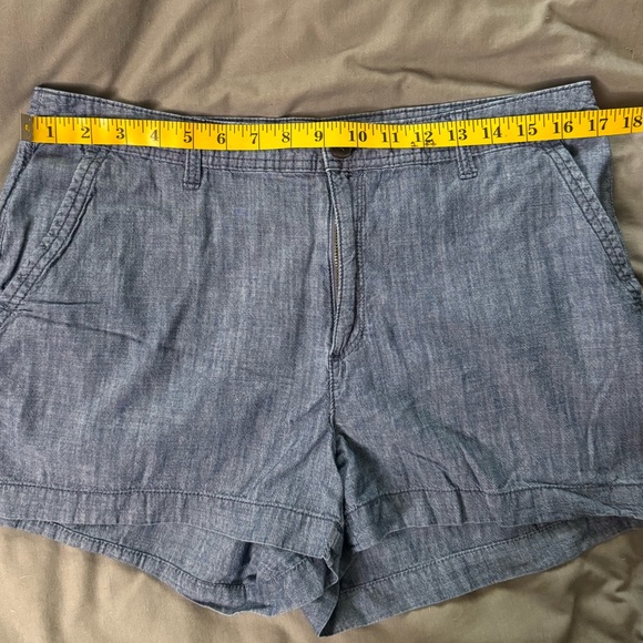 a new day Women's Blue Chambray Shorts - Picture 4 of 8